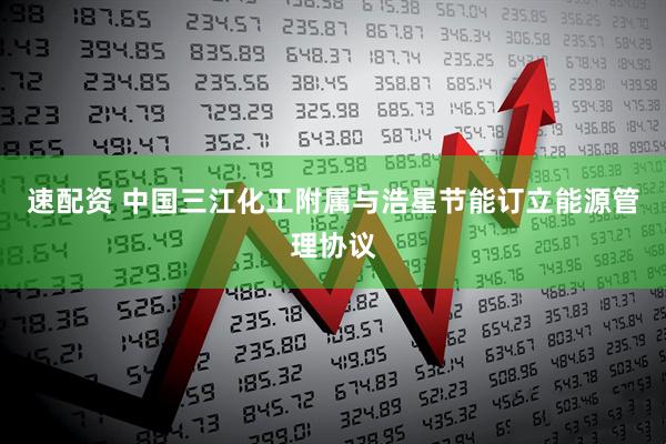 速配资 中国三江化工附属与浩星节能订立能源管理协议