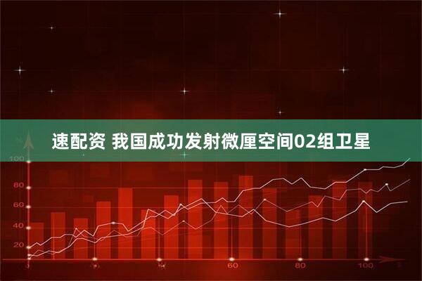 速配资 我国成功发射微厘空间02组卫星